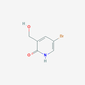 Chemical structure of 5-Bromo-3-(hydroxymethyl)pyridin-2(1H)-one
