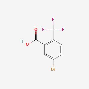 Chemical structure of 5-Bromo-2-Trifluoromethylbenzoic Acid
