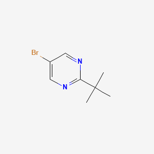 Chemical structure of 5-Bromo-2-tert-butylpyrimidine