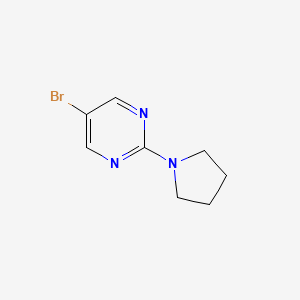 Chemical structure of 5-Bromo-2-pyrrolidinopyrimidine