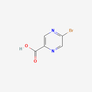 Chemical structure of 5-Bromo-2-Pyrazinecarboxylic Acid