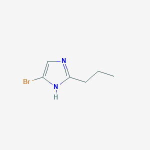 Chemical structure of 5-Bromo-2-propyl-1H-imidazole