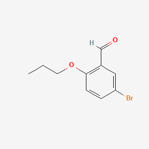 Chemical structure of 5-Bromo-2-propoxybenzaldehyde