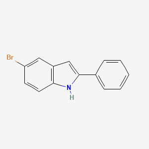 Chemical structure of 5-Bromo-2-phenyl-1H-indole