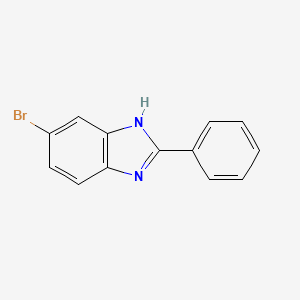 Chemical structure of 6-Bromo-2-phenyl-1H-benzimidazole