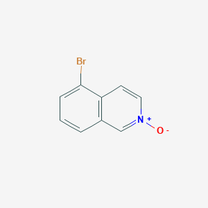 Chemical structure of Isoquinoline, 5-bromo-, 2-oxide
