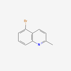 Chemical structure of 5-Bromo-2-methylquinoline