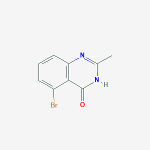 Chemical structure of 5-Bromo-2-methylquinazolin-4-ol