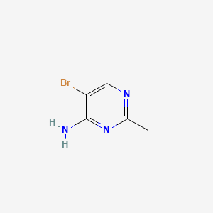 Chemical structure of 5-Bromo-2-methylpyrimidin-4-amine
