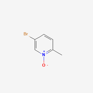 Chemical structure of 5-Bromo-2-methylpyridine N-oxide