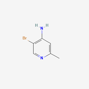 Chemical structure of 5-bromo-2-methylpyridin-4-amine