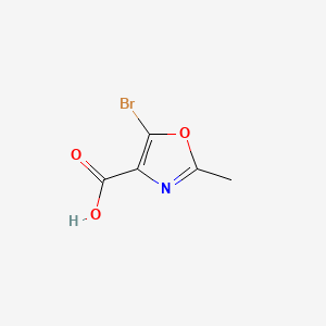 Chemical structure of 5-Bromo-2-methyloxazole-4-carboxylic acid