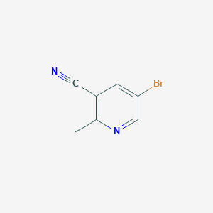 Chemical structure of 5-Bromo-2-methylnicotinonitrile
