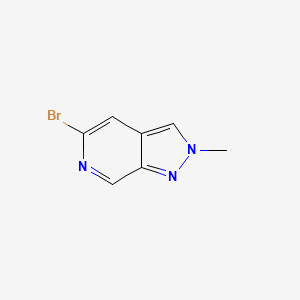 Chemical structure of 5-Bromo-2-methyl-2H-pyrazolo[3,4-c]pyridine