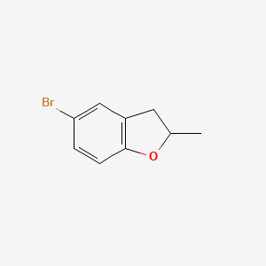 Chemical structure of 5-Bromo-2-methyl-2,3-dihydrobenzofuran
