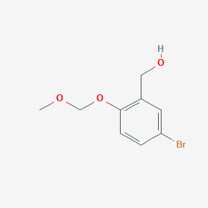 Chemical structure of 5-bromo-2-methoxymethoxybenzyl alcohol
