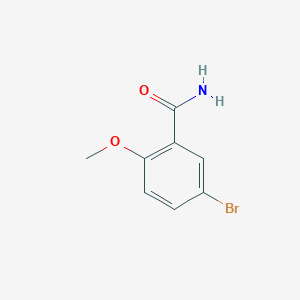 Chemical structure of 5-Bromo-2-methoxybenzamide