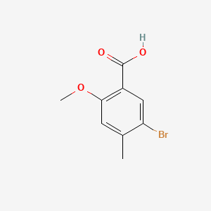 Chemical structure of 5-Bromo-2-methoxy-4-methylbenzoic acid