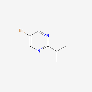 Chemical structure of 5-Bromo-2-isopropylpyrimidine