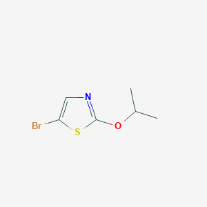 Chemical structure of 5-Bromo-2-isopropoxythiazole