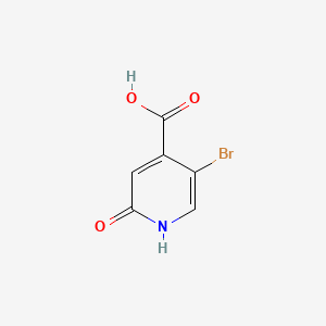 Chemical structure of 5-Bromo-2-hydroxyisonicotinic acid