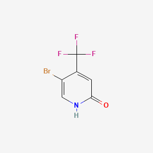 Chemical structure of 5-Bromo-4-(trifluoromethyl)pyridin-2-ol