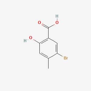 Chemical structure of 5-Bromo-2-hydroxy-4-methylbenzoic acid