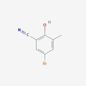 Chemical structure of 5-Bromo-2-hydroxy-3-methylbenzonitrile