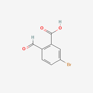 Chemical structure of 5-Bromo-2-formylbenzoic acid