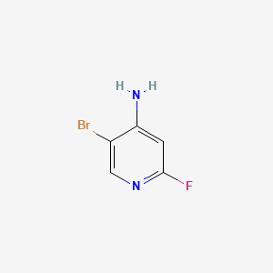 Chemical structure of 5-Bromo-2-fluoropyridin-4-amine