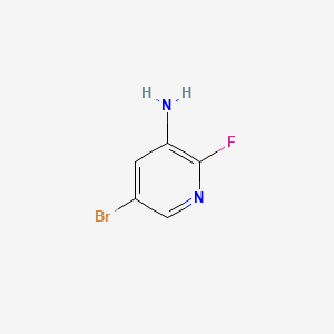 Chemical structure of 5-bromo-2-fluoropyridin-3-amine