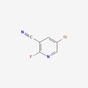 Chemical structure of 5-Bromo-2-fluoronicotinonitrile