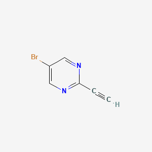 Chemical structure of 5-Bromo-2-ethynylpyrimidine