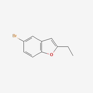 Chemical structure of 5-Bromo-2-ethylbenzofuran