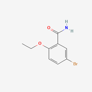 Chemical structure of 5-Bromo-2-ethoxybenzamide