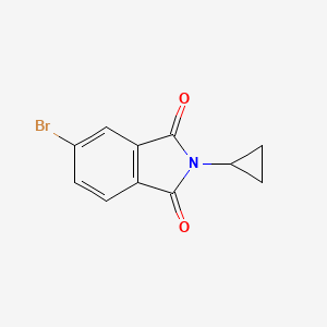 Chemical structure of 5-Bromo-2-cyclopropylisoindoline-1,3-dione