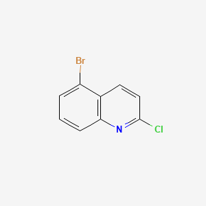 Chemical structure of 5-Bromo-2-chloroquinoline