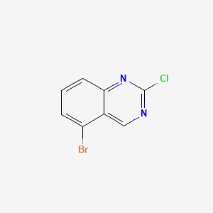 Chemical structure of 5-Bromo-2-chloroquinazoline
