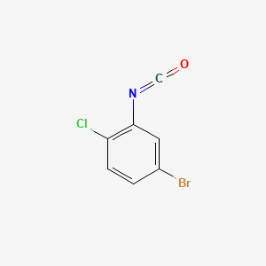 Chemical structure of 5-Bromo-2-Chlorophenylisocyanate