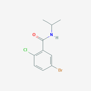 Chemical structure of Isopropyl 5-bromo-2-chlorobenzamide