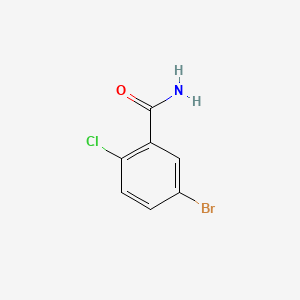 Chemical structure of 5-Bromo-2-chlorobenzamide