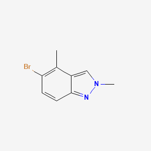 Chemical structure of 5-bromo-2,4-dimethyl-2H-indazole