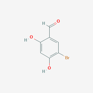 Chemical structure of 5-Bromo-2,4-dihydroxybenzaldehyde