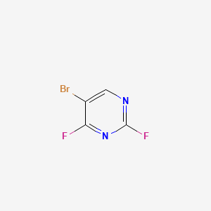 Chemical structure of 5-Bromo-2,4-difluoropyrimidine