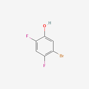 Chemical structure of 5-Bromo-2,4-difluorophenol