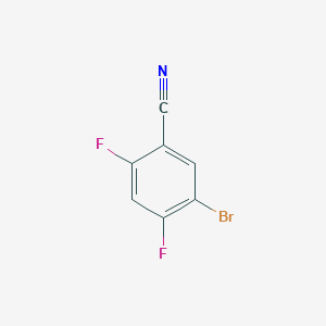 Chemical structure of 5-BroMo-2,4-difluorobenzonitrile