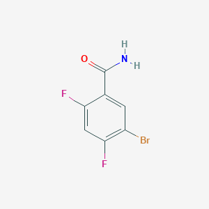 Chemical structure of 5-Bromo-2,4-difluorobenzamide