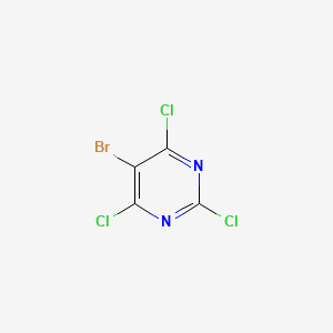 Chemical structure of 5-Bromo-2,4,6-trichloropyrimidine