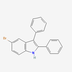 Chemical structure of 5-Bromo-2,3-diphenyl-1H-indole