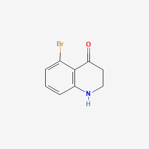Chemical structure of 5-Bromo-2,3-dihydroquinolin-4(1H)-one